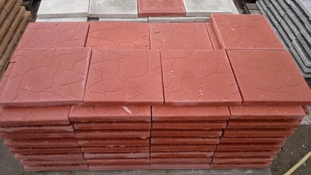 Płytka chodnikowa chmurka czerwony 30x30x3cm