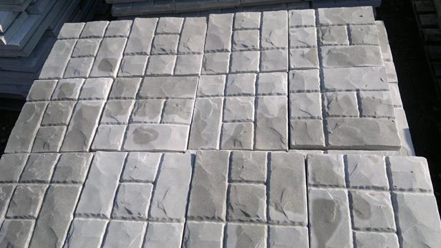 Płytka chodnikowa kostka szara 30x30x3 cm